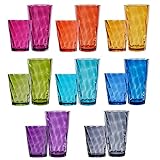 US Acrylic Optix Plastic Reusable Drinking Glasses
