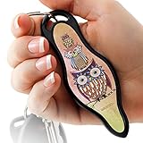 MUNIO Designer Self Defense Kubotan Keychain with Ebook (Triple Hoot)