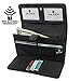 Mundi File Master Womens RFID Blocking Wallet Clutch Organizer With Change Pocket (One Size, Black)