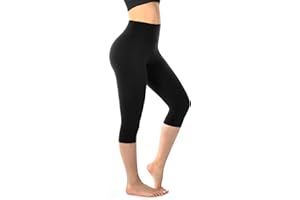 Walifrey Capri Leggings for Women, Buttery Soft High Waisted Leggings for Gym Yoga Workout