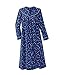 National Floral Velour Snap-Front Housecoat