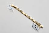 YUET Brushed Brass Towel Rail 40 cm Self-Adhesive No Drill 304 Stainless view 4