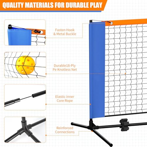 Lboylove® 5Ft Mini Portable Pickleball Net, Small Practice Net For Driveway, Outdoor And Indoor, Equipment Dink Training Aid, Quick Set Up Design, Lightweight Durable