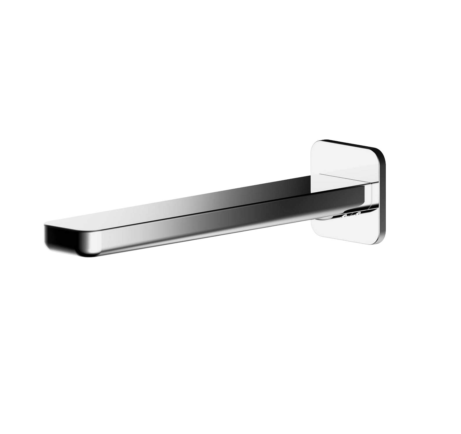 Nuie WIN300 Windon Modern Bathroom Wall Mounted Bath Spout, 50mm, Chrome