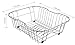 iPEGTOP Small Sink Dish Drying Rack with Rubber Feet, Kitchen Stainless Dish Drainer Organizer Over/In the Sink for Drying Glasses Bowls Plates