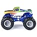Monster Jam Official Die-Cast 1:64 Scale Double 2 Pack (Blue Thunder, Storm Damage, Grave Digger, Wild Flower)