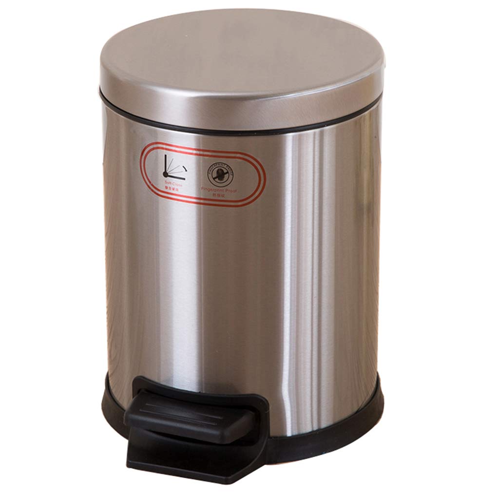Stainless Steel Step Pedal Garbage Bin,Step Trash Can,Household Garbage