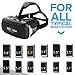 Virtual Reality Headset by NSInew - Wider FOV VR Headset or 3D VR Glasses for Games - Ventilation Holes&Independently Adjustable HD Lenses - Ergonomic Head Strap - Includes Bluetooth Remote