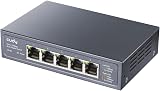 Cudy HS105 5-Port 2.5Gbps Multi-Gigabit Ethernet Switch Desktop Wall Mount view 4