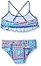 Kanu Surf Big Girls' Cindy Flounce Bikini Swimsuit, Blue, 14