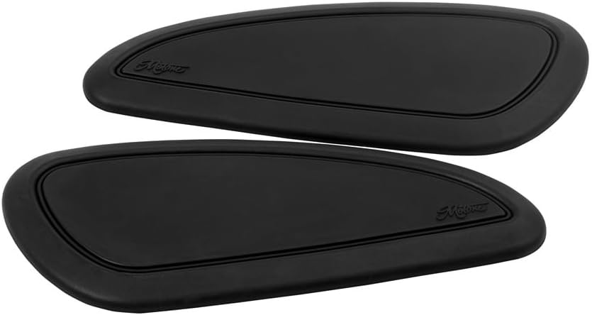 Motone Fuel/Gas/Petrol Tank Custom Knee Pads - Black Pinstripe