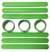 TheAwristocrat 9 Green Silicone Slap Bracelets - Soft & Safe for Kids Boys & Girls Party Favors - Durable