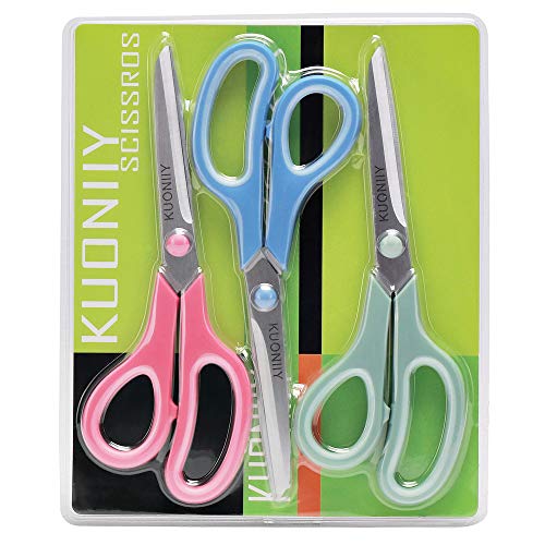 KUONIIY Multi-Purpose Scissor, 8 inch, 3 Pack