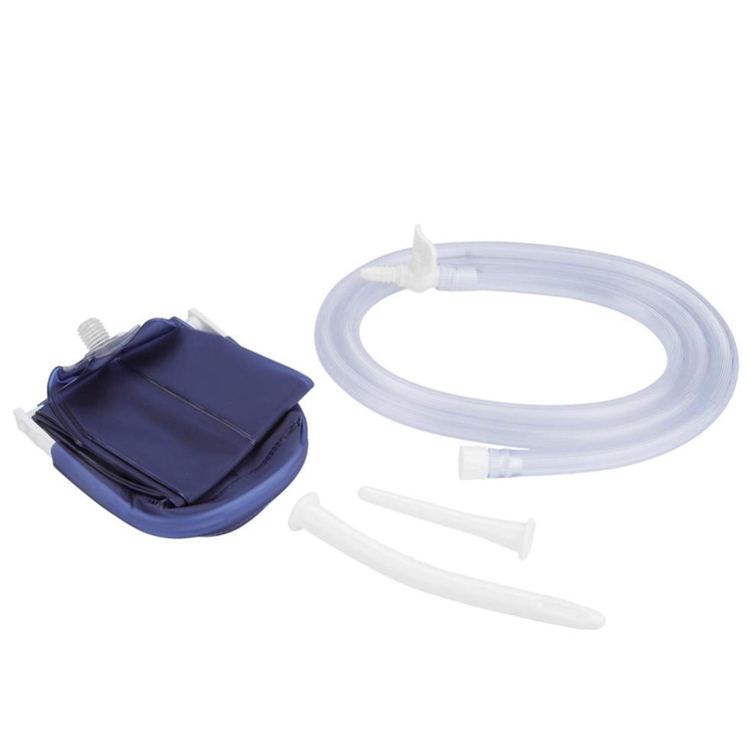 Tuneway 2L Collapsible Enema Bag for Colon Cleansing Reusable Constipation Clean Woman's Private Parts Cleaning Cleaning Tool with 2 Nozzles