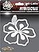 Cruiser Accessories 83023 Hibiscus 3D-Cals Raised Adhesive Decal, Chrome
