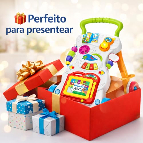 Andador Musical 3 em 1 Infantil | com Luzes, com Sons, Atividades Educativas