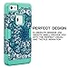 iPhone SE Case,iPhone 5/5S Case,Hybrid Heavy Duty Shockproof Full-Body Protective Case with Dual Layer [Hard PC+ Soft Silicone] Impact Protection for Apple iPhone SE,iPhone 5/5S Mandala Mint