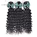Luduna 8a Deep Wave 3 Bundles Unprocessed Brazilian Virgin Human Hair Extensions Mixed Length (10 12 14, Natural Color) ...