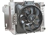 Flex-a-lite 51187LS Direct-fit Aluminum Radiator and Electric Fan for Jeep Wranglers (TJ and YJ) with LS Engine Conversion
