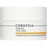 Christina Forever Young Hydra Protective Day Cream SPF 25-50ml - UVA/UVB, Non-Comedogenic and Lightweight Face Moisturizer with Sunscreen for Combination, Dry, Normal, Oily & Sensitive Skin