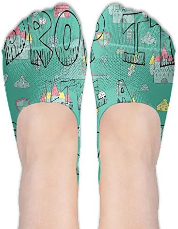 Drop It Like A Squat Women No Show Sock Non Slip Boat Stockings