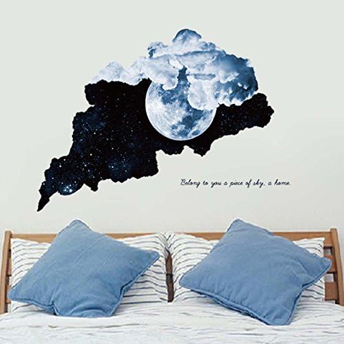 XMDNYE Christmas 3D Children's Room Decoration Stickers Broken Wall Star Wall Stickers Home Wall Decoration Stickers
