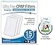 RespLabs CPAP Filters Compatible with AirSense, AirCurve - S9, AirStart, Autoset 10 | Disposable, Universal Replacement Filter Kit [15 Pack]