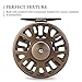 Piscifun Blaze 3/4 Fly Fishing Reel with CNC-machined Aluminum Alloy Brown