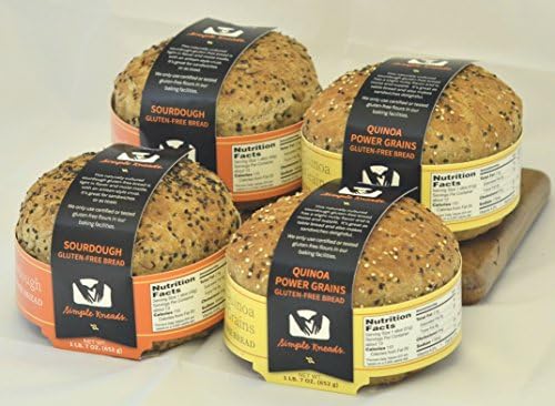 Gluten-free Combo Pack - Pick Any Two Flavors! (Sourdough (2 loaves) + Quinoa Pwr Grains (2 loaves))