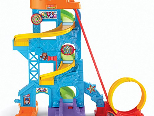 51LwhL8n4dL - Fisher-Price Little People Loops 'n Swoops Amusement Park [Amazon Exclusive]