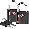 TSA Approved Luggage Locks, Ultra-Secure Dimple Key Travel Locks with Zinc Alloy Body
