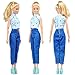 E-TING 5 Sets Quality Doll Clothes Handmade Blouse Pants Outfit Casual Wear For Barbie Dolls