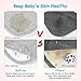 5 Pack Baby Burp Cloths Set - Upgraded Ultra Absorbent 100% Organic Cotton, Soft and Breathable Towels, Larger 21’’×10’’, Double Layer with 3 Pack Small Baby Washcloths for Newborns, Boys and Girls