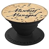 Brave New Look Footprints Mischief Managed Pop Sockets Stand for Smartphones and Tablets - PopSockets Grip and Stand for Phones and Tablets