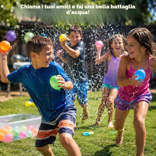 POP lina 555 Pcs Water Balloons Self Sealing Multicolor Water Balloons for Adult Summer Water Games Beach Party