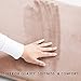 Genteele Memory Foam Bath Mat Non Slip Absorbent Super Cozy Velvet Bathroom Rug Carpet (17 inches X 24 inches, Beige