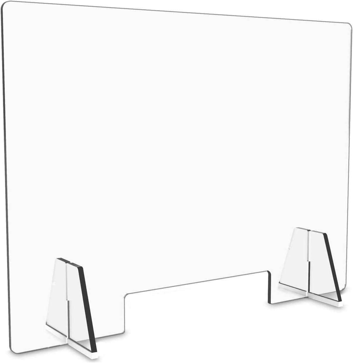 SIMOND STORE Sneeze Guard 48"W X 24"H X 1/4" Thick, Plexiglass Shield for Office Desk, Restaurant, Salon, Reception and Checkout Counter - Cutout: N/A: Home Improvement