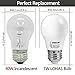 LOHAS LED A15 Bulb, 5W LED Light Bulb 40W Equivalent, Brightness Lighting E26 Edison Bulbs, Warm (2700k), 450LM Lights, Not-Dimmable LED Replace for Ceiling Fan, Refrigerator Appliance Bulb, 6 Pack