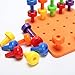 Putars Cute 30PCS Peg Board Set Montessori Therapy Fine Motor Toy for Toddlers Pegboard