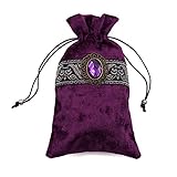 Gem Velvet Tarot Card Holder Bag Pouch With