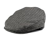 Born to Love Boy's Pinstripe Driver Cap - (XS) Grey