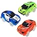 HZMENG Track Cars Compatible with Magic Tracks and Neo Tracks Replacement Light Up Racing Track Accessories with 5 Flashing LED Lights Glow in The Dark Best Toys for Boys and Girls ( 3 Pack )