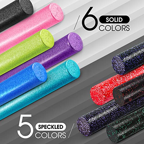 Yes4All EPP Exercise Foam Roller – Extra Firm High Density Foam Roller – Best for Flexibility and Rehab Exercises (18 inch, Black)
