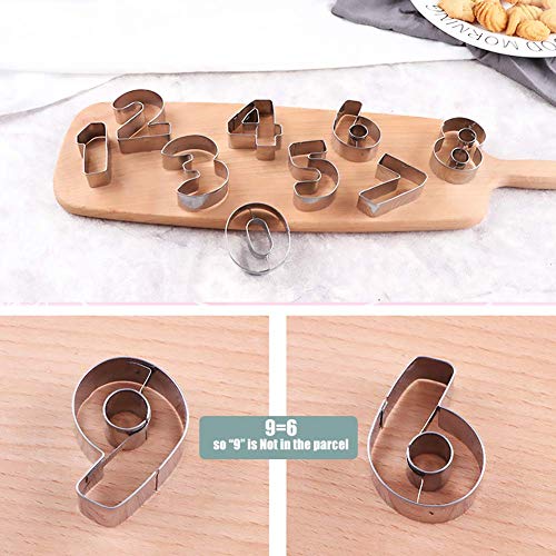 Cookie Cutter, Large Numbers Cookie Cutter Set, Letters Numbers Cookie