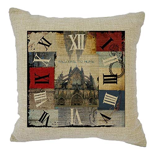 Printed Pillow Case Square Pillowslip Back Decorative Pillowcases