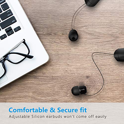 SGart Bluetooth Headphones, Foldable Wireless Neckband Headphones, V5.0