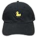 City Hunter C104 Small Duck Cotton Baseball Dad Caps 17 Colors (Black)