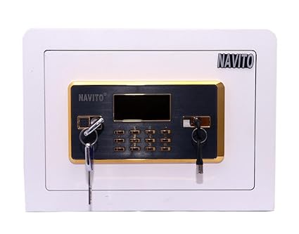 Navito Orion 250A Alarm & Memory Series Safe Steel Locker (White)