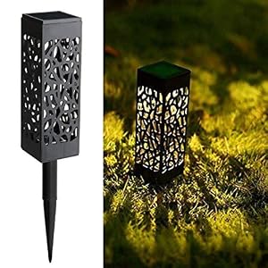 Maggift 8 Pcs Solar Powered LED Garden Lights, Solar Path Lights Outdoor, Automatic Led Halloween Christmas Decorative…