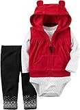 Carters Baby Girls 3-pc. Hooded Vest Set